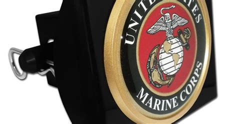 Marines Seal Black Plastic Hitch Cover Elektroplate