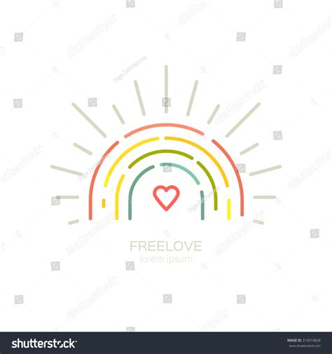 Lgbt Symbol Heart Rainbow Inside Gay Stock Vector Royalty Free Shutterstock