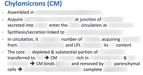 Chylomicrons Diagram | Quizlet