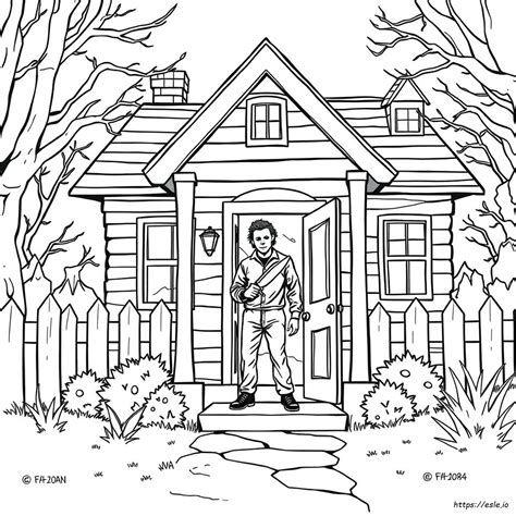 michael myers coloring pages 8