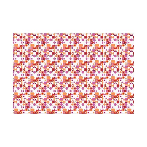 Lesbian Gift Wrapping Paper Lesbian Pride Flag Colours Etsy