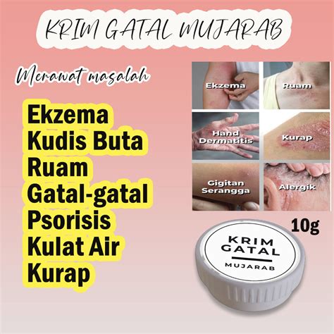 Krim Gatal Eczema Kurap Kulat Air Psorisis Allergy Kurap Ubat Gatal