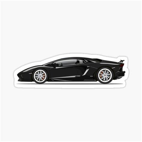 "Black Lambo" Sticker for Sale by DNL-Digital | Redbubble