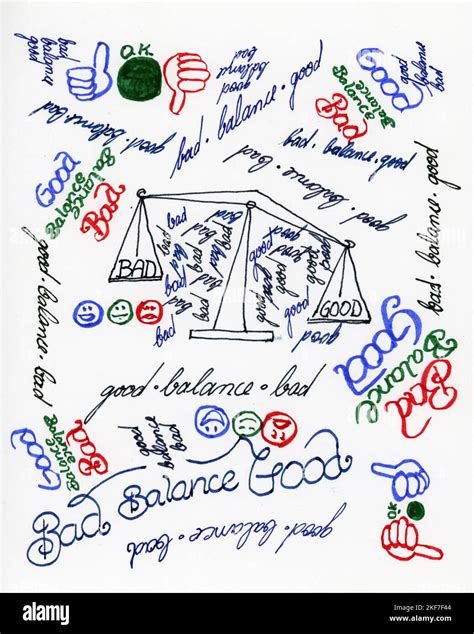 Good Vs Bad Concept Weighting A Decision In Words And Drawings