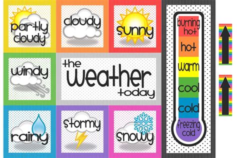 Printable Weather Chart For Kindergarten Printable Word Searches