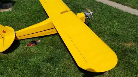 Sig 14 Scale Piper Cub 105 Rcgf 30cc Twin Youtube