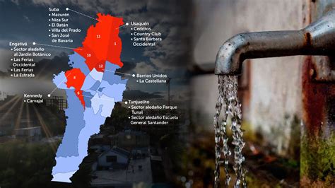 Cambios en el racionamiento en Bogotá así serán los turnos del 26 de