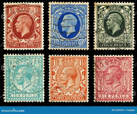 Britain Postage Stamps Stock Image - Image: 21839351