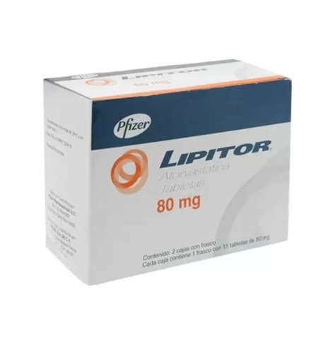 Lipitor Duo 80 Mg 2 Cajas Con Frasco Con 15 Tabletas