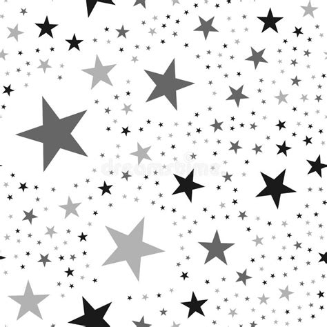 Modelo De Estrellas Negro En El Fondo Blanco Ilustración Del Vector