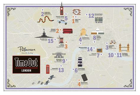 'Harry Potter' Map Reveals Actual London Locations Used in Books | Teen Vogue