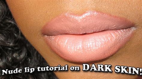 How To Apply Nude Lipstick On Dark Skin Tamekans YouTube