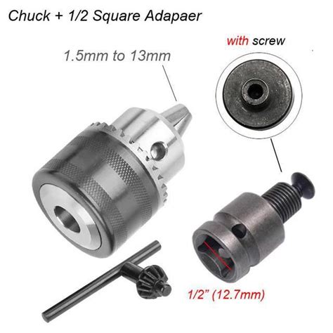 VISSEUSE DEVISSEUSE Chuck Square B Convertisseur 1 5 13mm Pour