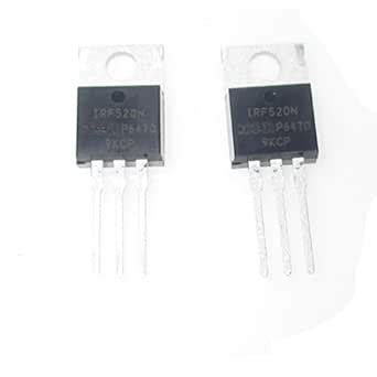 2 Pcs IRF520 IRF520NPBF N Channel Power MOSFET 100V 9 7A Amazon