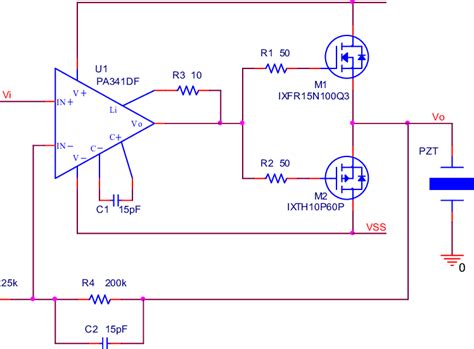 High Voltage Amplifier Circuit