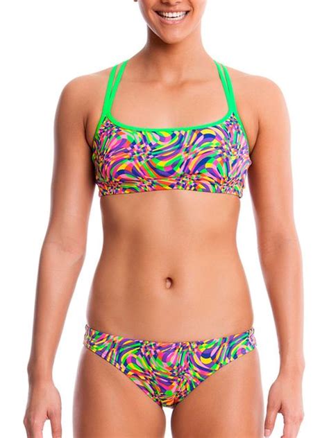 Funkita Mystic Twist Womens Criss Cross Sports Bikini
