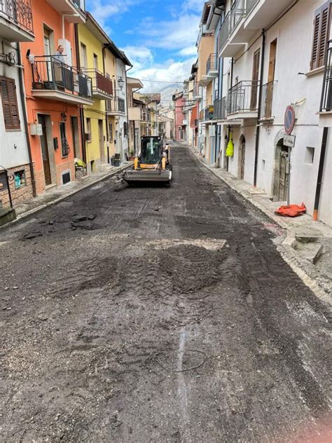 Celano Iniziati I Lavori Di Riqualificazione Di Via Morrone E Via