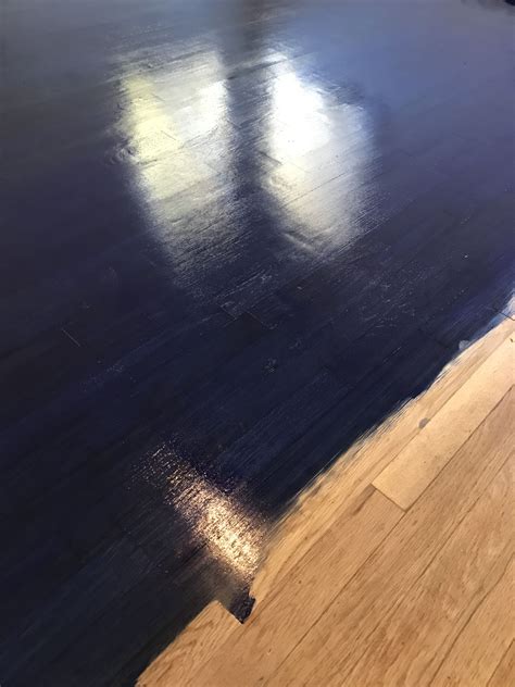 Blue Wood Floor Stain Leeann Broadway