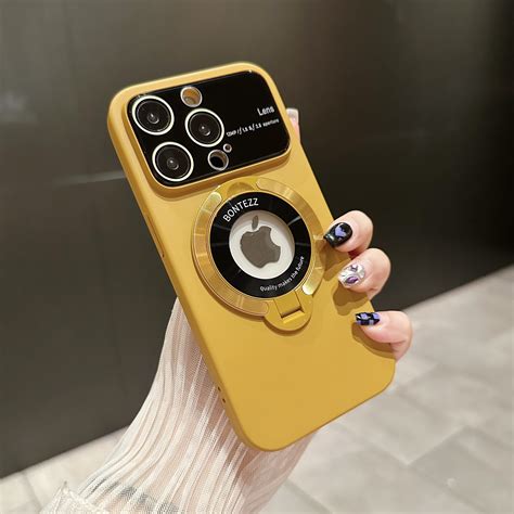 Feishell Magnetic Case for iPhone 14 Plus,with Big Window Glass Lens