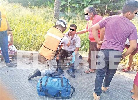 Motociclista Y Transe Nte Resultaron Lesionados En Choque Peri Dico