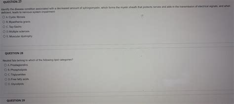 Solved QUESTION 23 Identify the enzyme responsible for the | Chegg.com