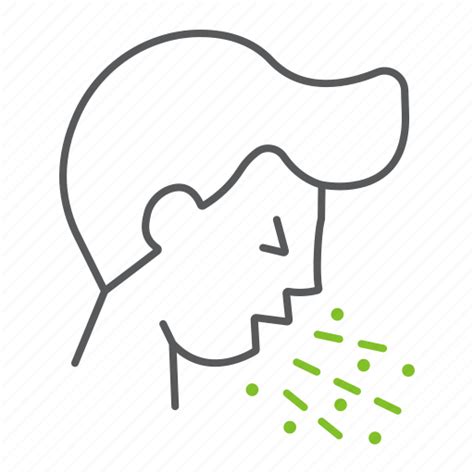 Coronavirus Cough Coughing Covid 19 Ill Man Sick Icon Download