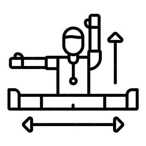 Premium Vector | Flexibility training line illustration
