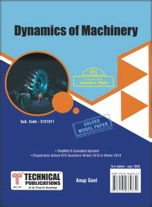 Dynamics Of Machinery For GTU 18 Course V Mech 3151911 Buy