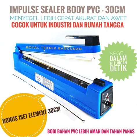 Jual Impulse Sealer Cm Pvc Mesin Alat Press Plastik Cm