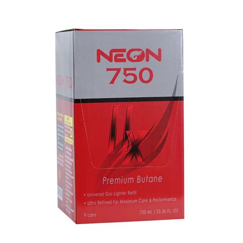 Neon 11x Butane Lighter Gas 12ctbox