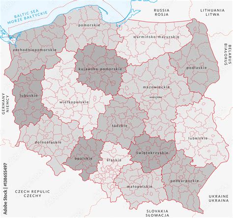 Social Trends Tablica Suchoscieralna Mapa Polski Z Podzialem Na