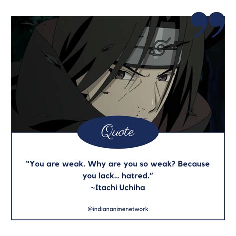 24 Amazing Quotes By Itachi Uchiha - Indian Anime Network