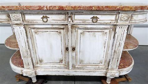 Antique Marble-Top Sideboard Attributed to Forest at 1stDibs