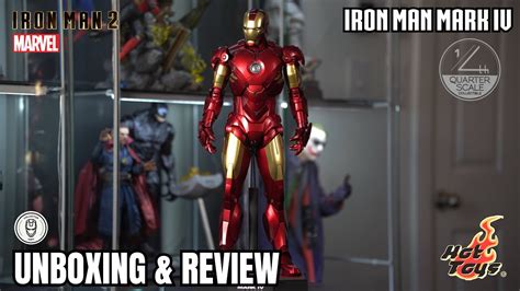 Hot Toys 1 4 Iron Man Mark IV Unboxing Review YouTube