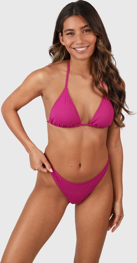 Brunotti Marley Dames Slider Triangel Bikini Set Roze Bol