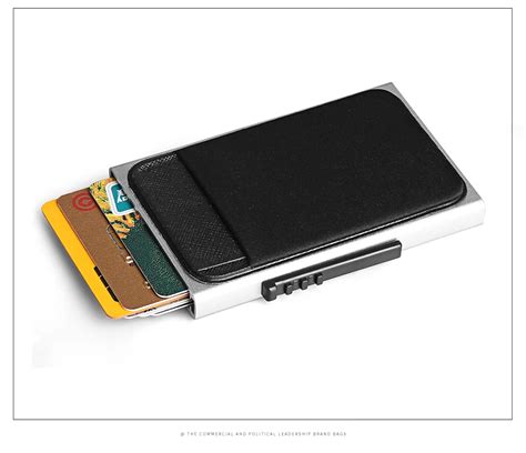 Мужской алюминиевый кошелек с задним карманом ID держатель для Карт ...