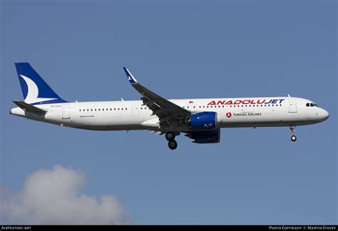 Aircraft Photo Of TC LUJ Airbus A321 271NX AnadoluJet AirHistory