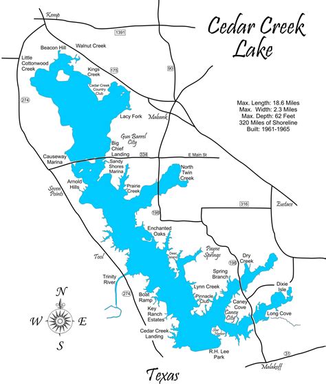 map of cedar lake 6