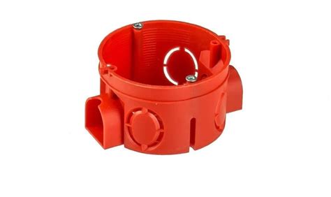 Коробка установочная (подрозетник) для твердых стен красная УПс 68*42 ...