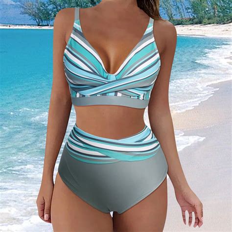 Snowsong Swim Suits Bikini Sets New Swimwear Women S Large Waist Swimwear Split Tie Dyed