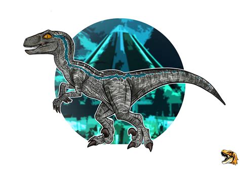 Jurassic World Blue Artwork by JurassicLord on DeviantArt