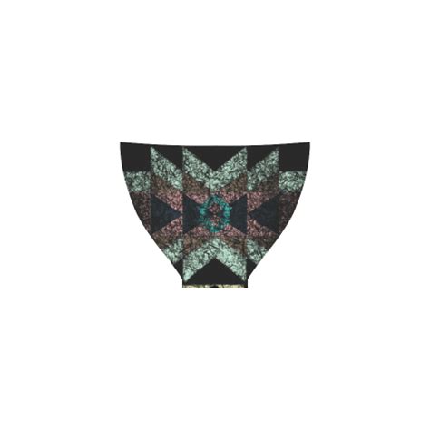 Outworn Tribal Aztec Pattern Custom Bikini Swimsuit ID D
