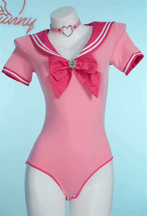 Bodysuit And Skirt With Choker And Socks Peach Derivative Sexy Lingerie Top Quality Lingerie