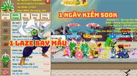 Ngọc Rồng Hot Set Picolo Laze 1Tỏi2 Boss Bay Màu YouTube