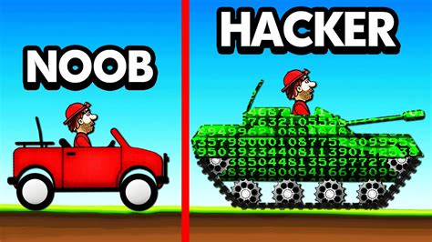 Noob Vs Hacker In Hill Climb Racing Youtube