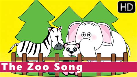 The Zoo Learn About Animals Animation Nursery Rhymes Youtube