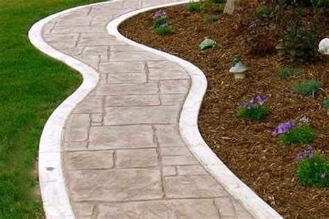 Stamped Concrete Sidewalk Ideas