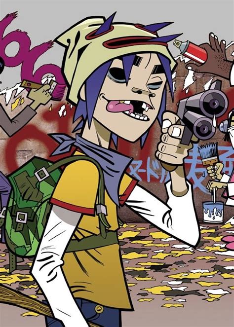 Pin De Gorillaz Archive En 2d Arte De Gorillaz Dibujos Animados