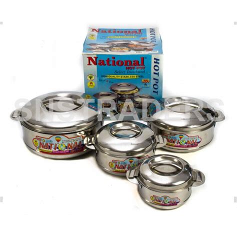 National Stainless Steel Hot Pot Piece Set Sns Traders