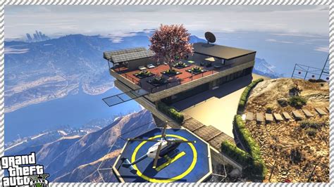 Super Expensive Mansion On Top Of Mount Chiliad Gta Gameplay Youtube